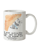 Mr. & Mrs. Panda Tasse Panda Klettern mit Spruch in Weiß