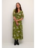 Kaffe Kleid KAvita Slim/ Regular fit in Green Stencil Flower Print