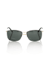 Frankie Morello Schwarz Metallic Faser Herren Sonnenbrille
