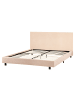 Beliani Doppelbett ALBI in Beige/Schwarz - (W) 175 x (H) 94 x (L) 211 cm
