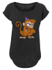 F4NT4STIC Long Cut T-Shirt Aladdin Classic Angry Abu in schwarz
