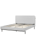 Beliani 2-tlg Doppelbett CORIO in Grau/Schwarz