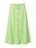Ulla Popken Jeansrock in limettengrün