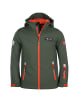 Trollkids Softshell Jacke "Oslofjord" in Waldgrün/Orange