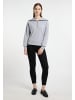 DreiMaster Damen Oversized Sweatshirt in Hellgrau Melange