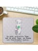 Mr. & Mrs. Panda Mousepad Panda Tischtennis mit Spruch in Grau Pastell