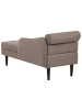 Beliani Chaiselongue YVOIRE in Beige/Schwarz - (W) 68 x (H) 72 x (L) 151 cm linksseitig
