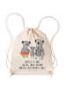 Mr. & Mrs. Panda Tasche Koala Familie mit Spruch in Creme
