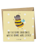 Mr. & Mrs. Panda Einladungskarte Hummel flauschig mit Spruch in Gelb Pastell