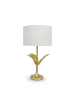relaxdays Tischlampe in Weiß/ Gold - (H)51 x Ø28 cm