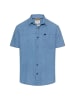 Camel Active Kurzarmhemd aus reiner Baumwolle in Himmelblau