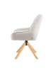 DUBI Möbel 2er-Set: Drehstuhl Mika-Leon in Creme - (B)60 x (H)88 x  (T)68 cm