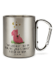 Mr. & Mrs. Panda Tasse Schwein Glück mit Spruch in Silber