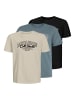 JACK & JONES Junior 3er-Pack T-shirt in Stormy Weather