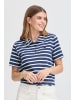 Fransa Kurzarm-Bluse FRSAMMA Regular fit in Navy Blazer mix