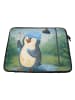 Mr. & Mrs. Panda Laptop Tasche Pinguin Duschen Design ohne Spruch in Weiß