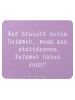 Mr. & Mrs. Panda Mousepad Spruch Heimweh oder Fernweh mit Spruch in Lavendeltraum