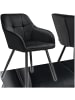 tectake Polstersessel gepolstert, in Samtoptik, gesteppt, 58 x 62 x 82 cm