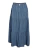 Noisy may Langer Denimrock Stufenlook Elastischer Bund in Hellblau