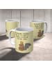 Mr. & Mrs. Panda Tasse Fledermaus Sitzen mit Spruch in Gelb Pastell