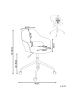 Beliani Bürostuhl NOVATO in Braun/Schwarz - (W) 45 x (H) 76 x (L) 45 cm