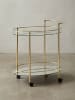 KADIMA DESIGN Design Servierwagen 67x79 cm Mobile Mini Bar, Beistelltisch auf