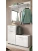 Inn.Furn Garderobe Set 3-teilig weiß Hochglanz 98 cm, Flurgarderobe kompakt