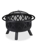 relaxdays Feuerschale in Schwarz - Ø 75 cm