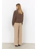 soyaconcept SC-HIRA 2 Jacke mit Fuzzy-Druck in Chocolate Plum Melange