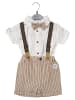 Little Gent 4tlg Set Frühling, Sommer in braun creme