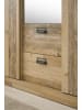 Furn.Design Kleiderschrank Used Wood, Grau 163 cm, Schiebetürenschrank 3-türig mit Spiegel