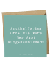 Mr. & Mrs. Panda Einladungskarte Spruch Arzthelferin Herz mit Sp... in Meeresbrise