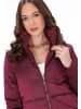 faina Women Coat in burgundy