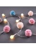 Butlers LED-Lichterkette 10 Lichter mit USB-Batteriefach HIPPIE LIGHTS in Bunt
