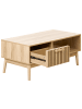 Beliani Couchtisch LYNWOOD in Braun - (W) 100 x (H) 43 x (L) 50 cm