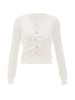 NAEMI Damen Strickpullover in Weiss