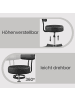 SONGMICS Arbeitshocker Activo in Tintenschwarz - (B)50 x (H)83.5 x (T)50 cm