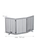 relaxdays Absperrgitter in Grau - (B)154 x (H)70 cm