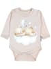 TupTam Baby Bekleidungsset Langarmbody Hose Mütze3 teilig in beige Modell 3