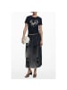 Desigual Schwarzer Polyester-Rock