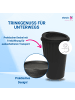 elasto Riffel-Kaffeebecher "ToGo" in schwarz - 300 ml
