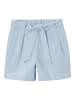 name it Mädchen Gittermuster Shorts mit Kordelzug in Blau