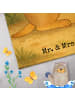 Mr. & Mrs. Panda Gästehandtücher Erdmännchen Design ohne Spruch in Weiß
