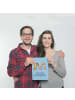 Mr. & Mrs. Panda Bild Igel Familie mit Spruch in Blau Pastell