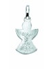 Adeliás Damen 925 Silber Charms Anhänger Engel in silber