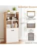 COSTWAY Bücherregal 60 x 30 x 140 cm in Beige