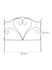 relaxdays 5 x Beeteinfassung in Schwarz - (B)50 x (H)45 cm