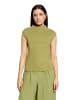 CARTOON Basic Shirt mit Kragen in Mosstone