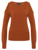 faina Damen Strickpullover in Dunkelkamel