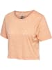 Hummel T-Shirt S/S Hmlmt Iris Burnout Crop T-Shirt in ALMOST APRICOT